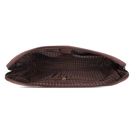 Professional Leather Messenger Bag & Business Travel Office Laptop Bag