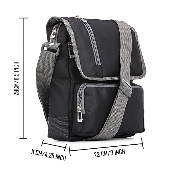 Water-Resistant Crossbody Messenger Bag for Men – Travel, Office & Daily Use