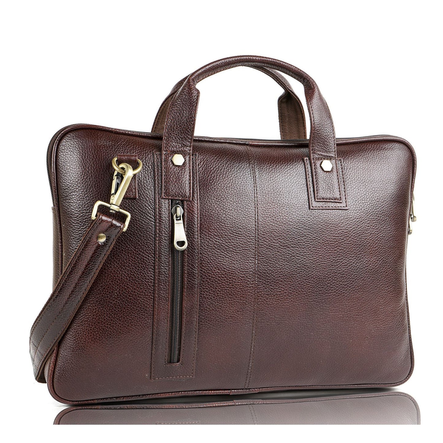 Genuine Leather Office Laptop Bag for Men