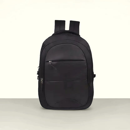 Coastal Belt Multifunctional Black Backpack for College, Office & Travel