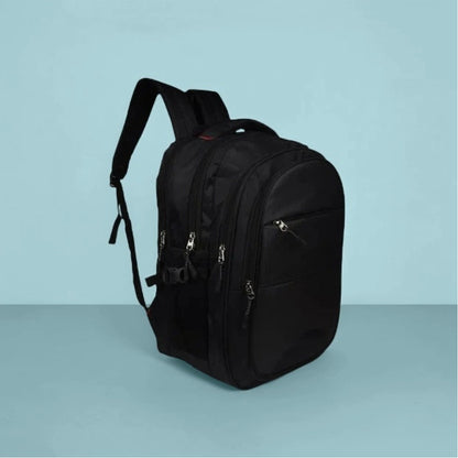 Coastal Belt Multifunctional Black Backpack for College, Office & Travel