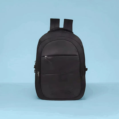 Coastal Belt Multifunctional Black Backpack for College, Office & Travel