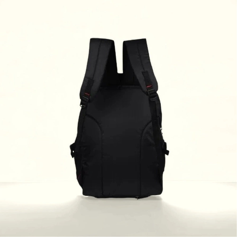 Coastal Belt Multifunctional Black Backpack for College, Office & Travel