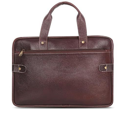 Genuine Leather Office Bag for Men – 15.6 Inch Leather Laptop Bag for Men – Men’s Leather Briefcase,