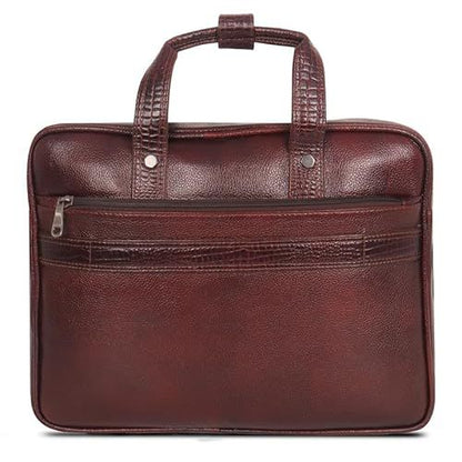 Genuine Leather Office Bag for Men – 15.6 Inch Leather Laptop Bag for Men – Men’s Leather Briefcase