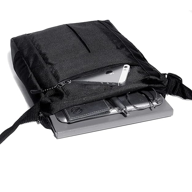 Water Resistance Side Bag - Travel Bag - Office Business Bag - Cross Body Bag - Messenger Bag - Sling Bag for Men  Adjustable Strap